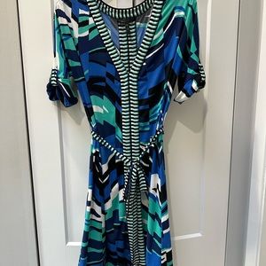 BCBG Turquoise /Black Dress.